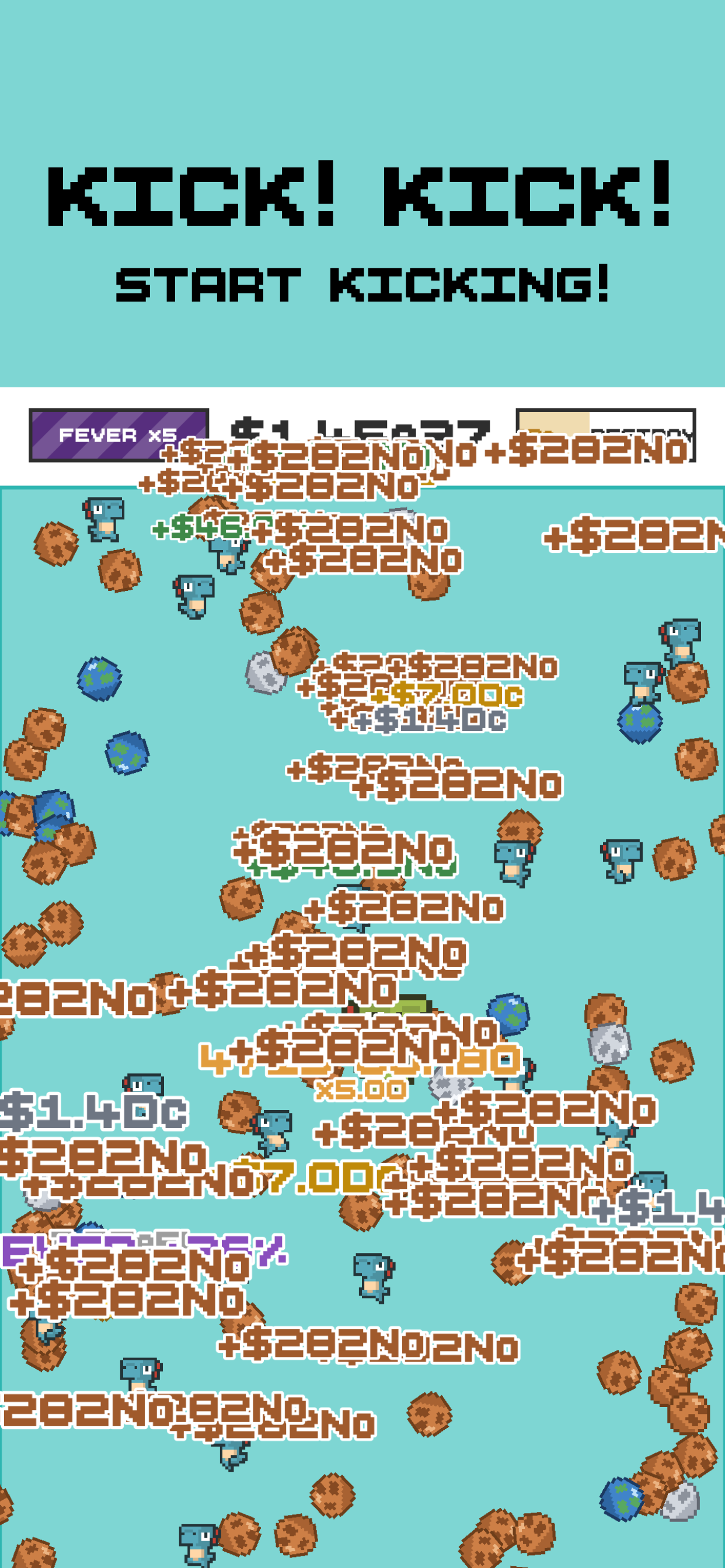 Dino Kick: Idle Rush screenshot 2