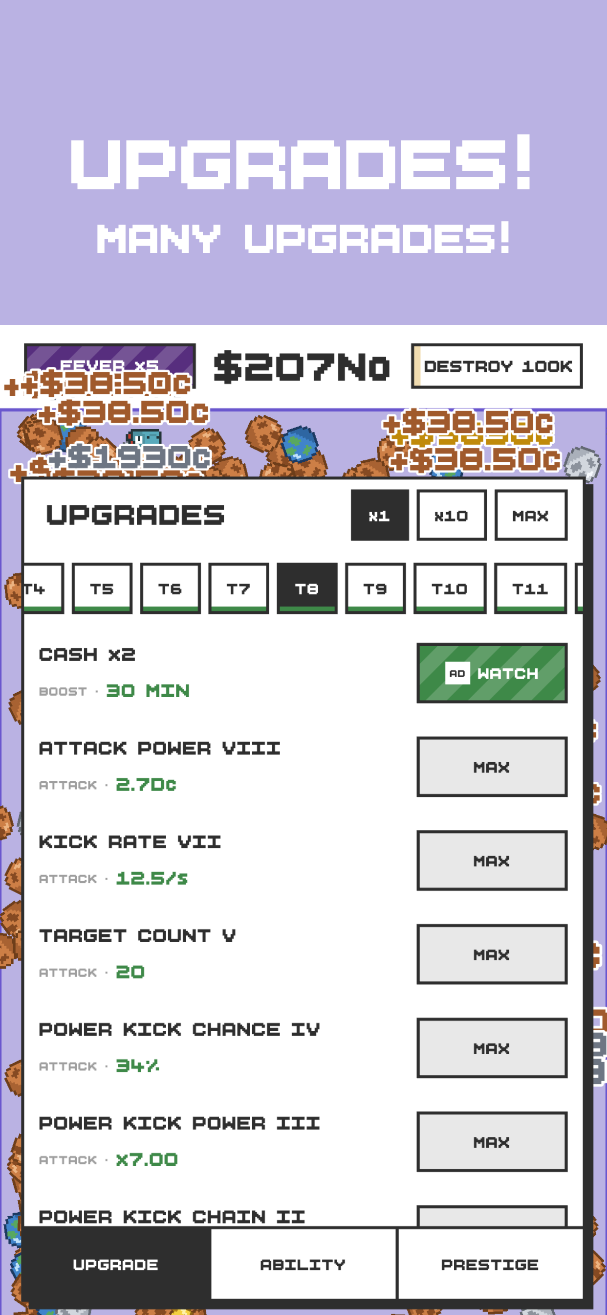 Dino Kick: Idle Rush screenshot 4
